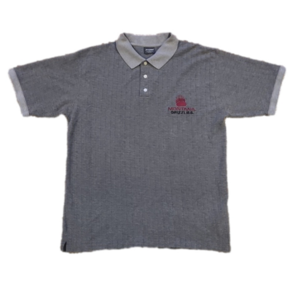 Pro Edge Other - Pro Edge Gray With Maroon Montana Grizzlies Polo Shirt